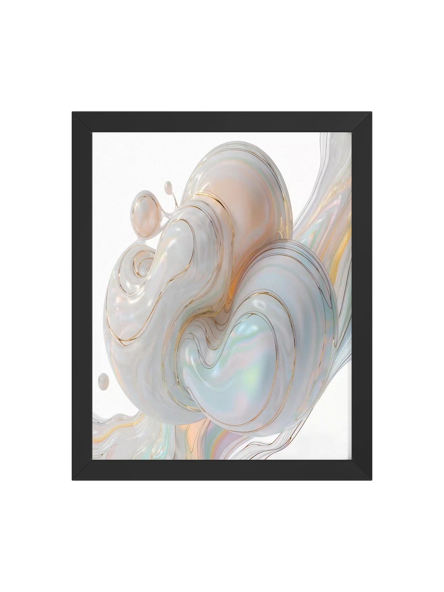 Soft Gradient Pastel Design Framed Wall Art product image (1)