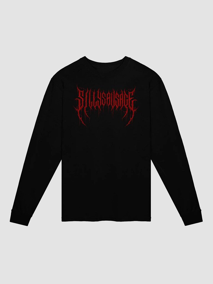 Sillysau5age Deathmetal Longsleeve T-Shirt (Red) product image (1)