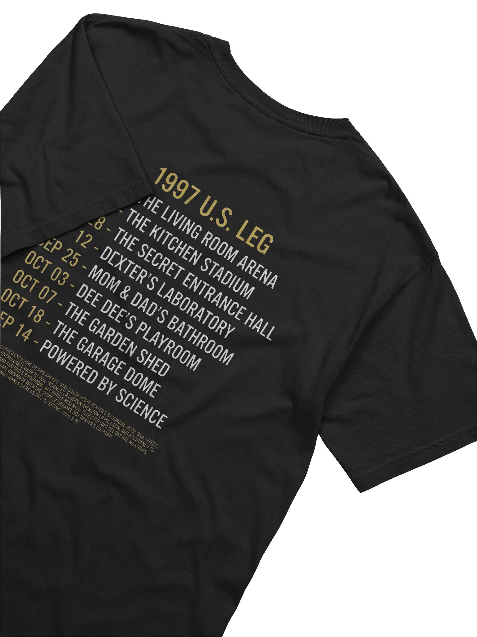 The Justice Friends World Tour '97 T-Shirt | Retro 90s Cartoon Parody Concert Tee | Dexter's Lab Fan Apparel product image (7)