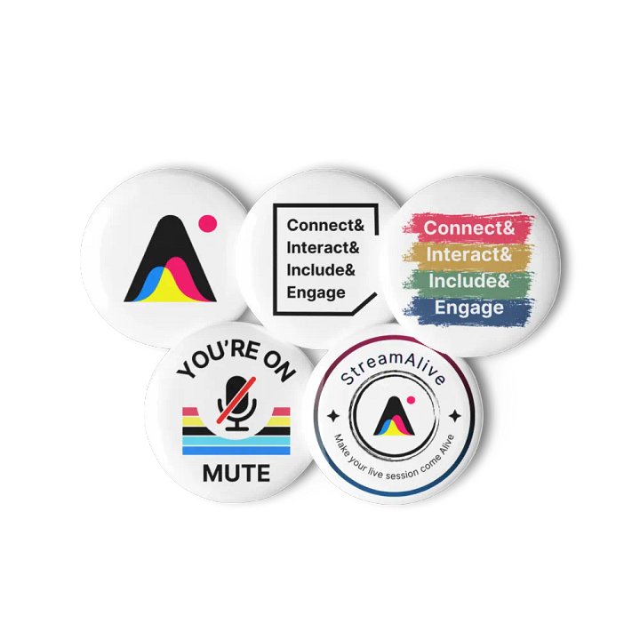 StreamAlive Pin Badges product image (2)