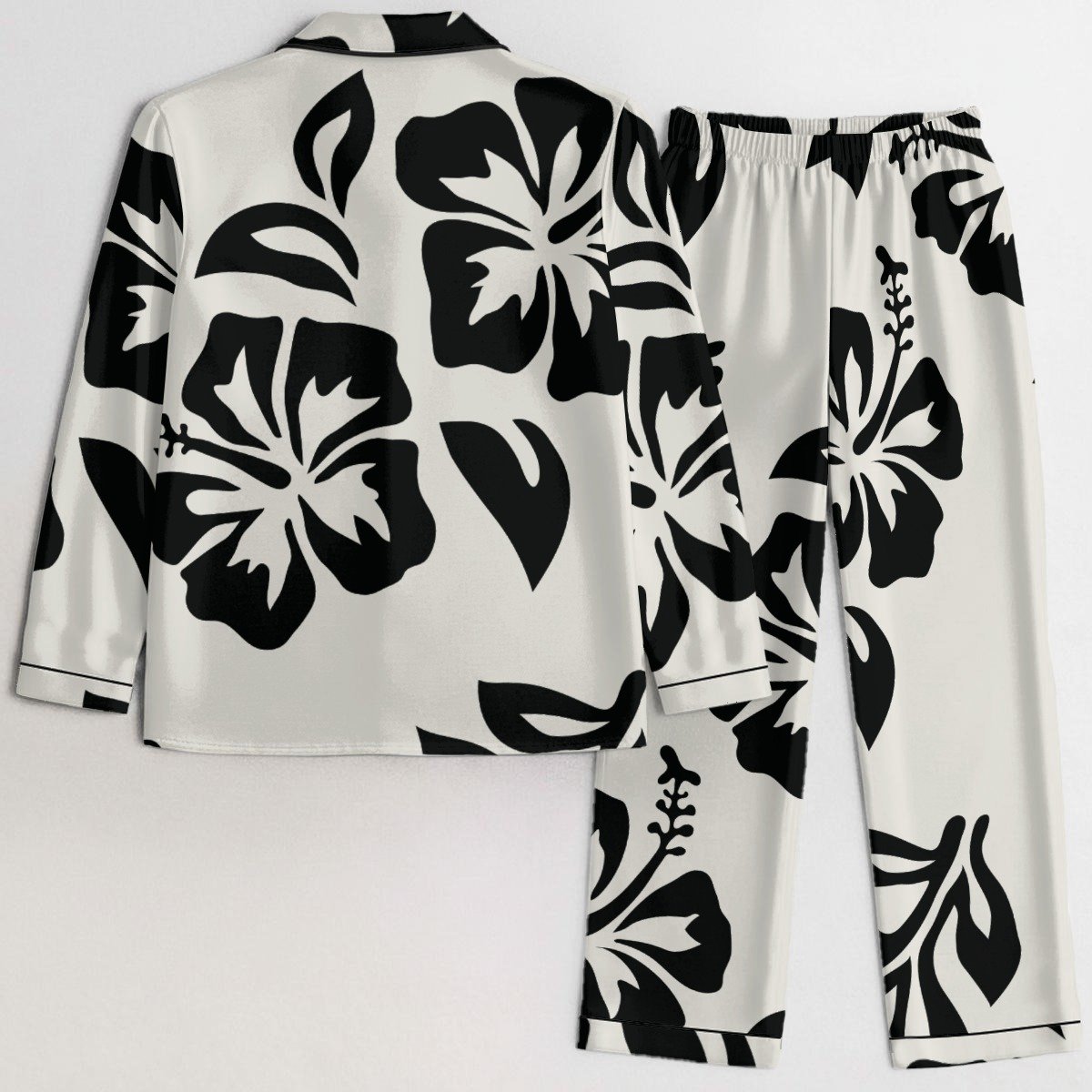 Tropical Floral Satin Pajama Set product image (2)