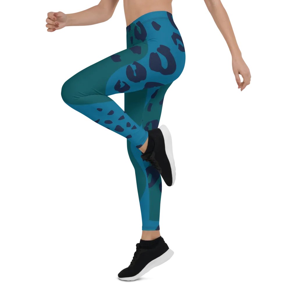 Teal Jungle All-Over Leggings product image (5)