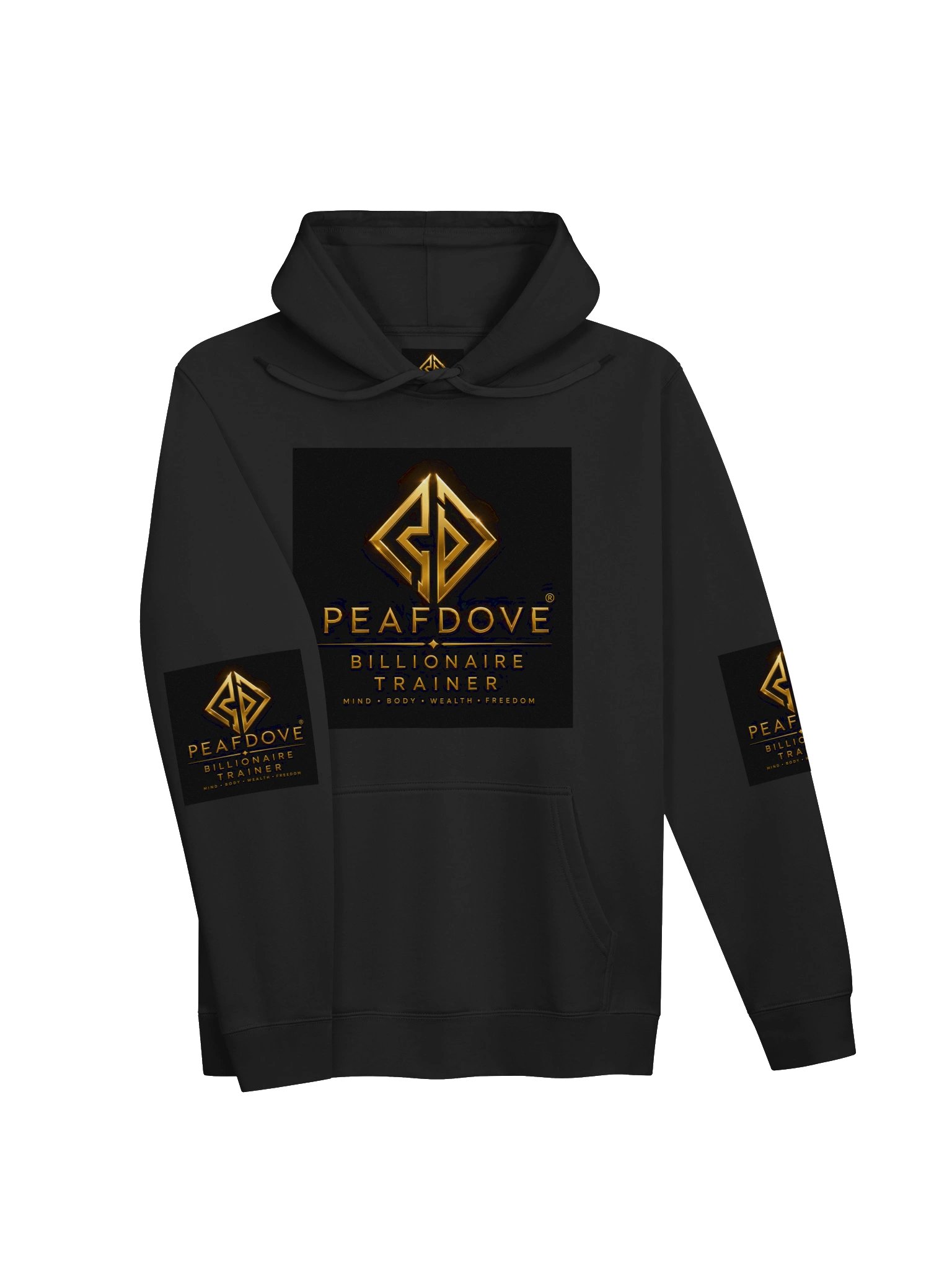 PEAFDOVE® BILLIONAIRE TRAINER HOODIE — FRONT AND BACK SIGNAL product image (6)