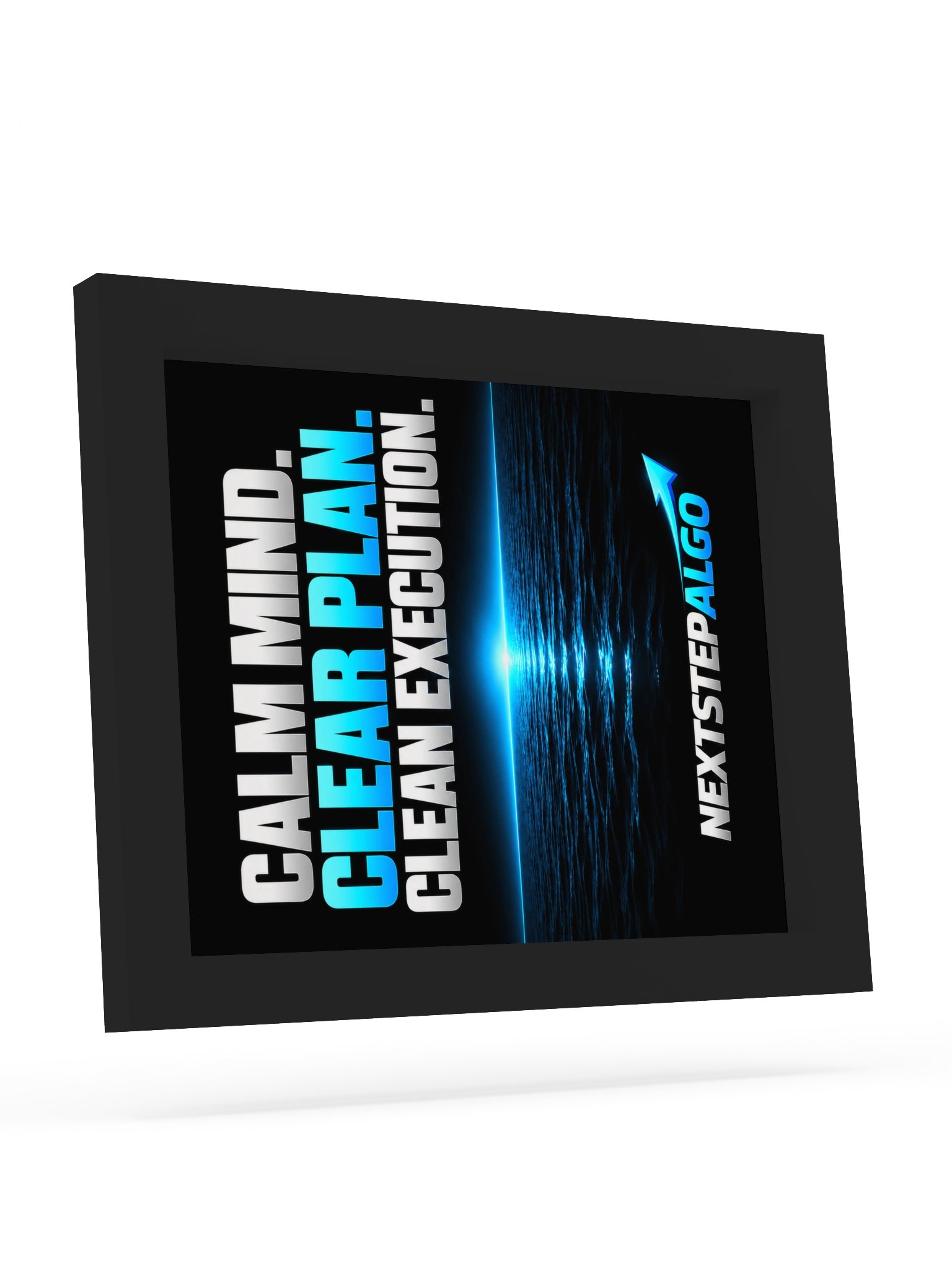 Calm Mind. Clear Plan. Clean Execution. | Framed Trading Wall Art product image (52)