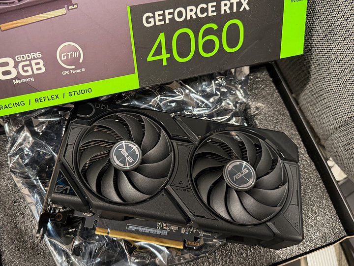 Asus RTX 4060 GPU with 8GB (Dual Fan Version) product image (1)