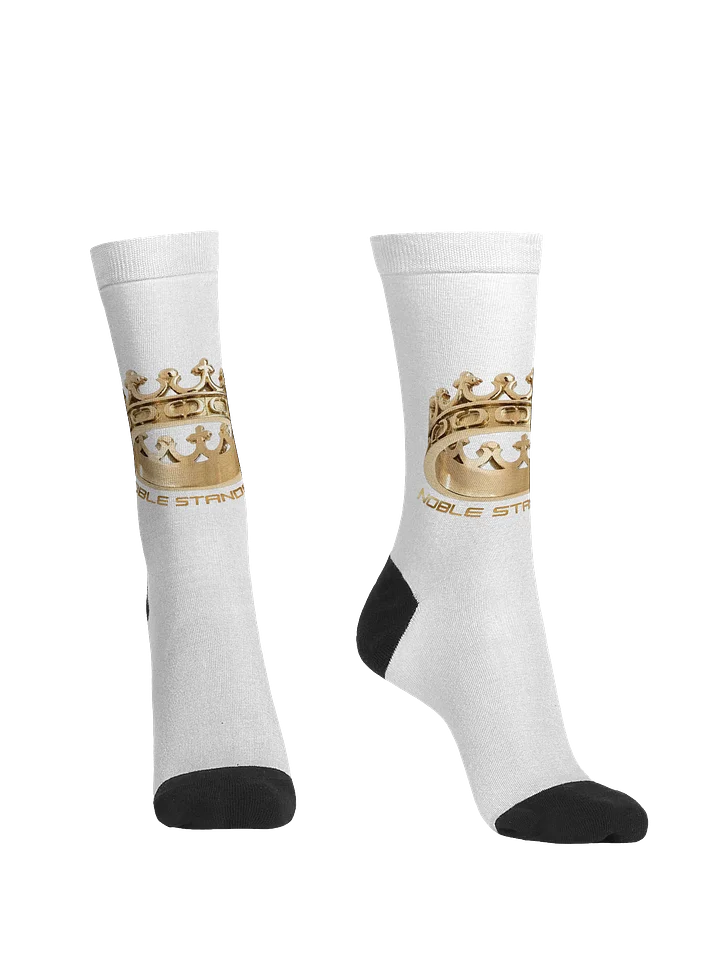 Regal Gold Crown Rings Crew Socks product image (2)