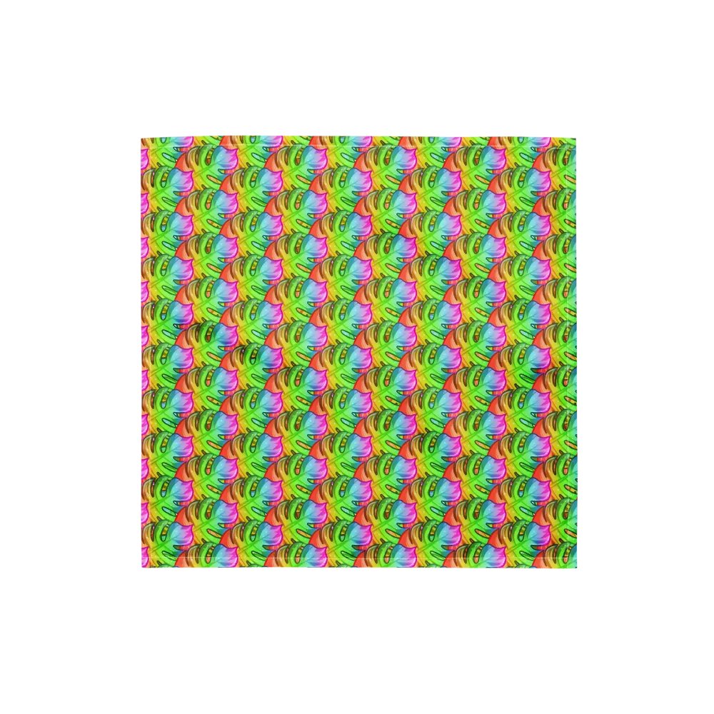 Rainbow Monstera Bandana product image (6)