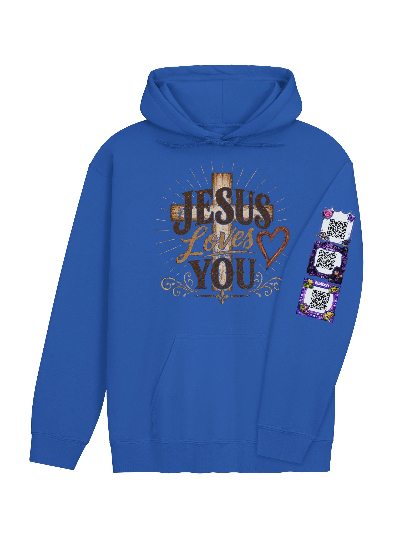 Custom Where He Leads Hoodie w/QR product image (44)