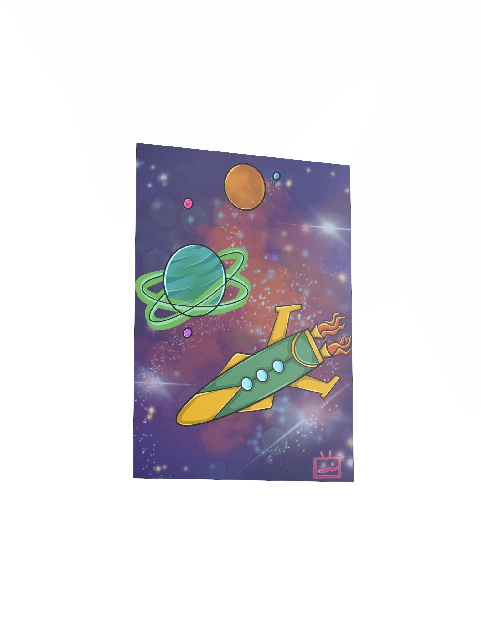 5x7 Space Ship Print product image (3)