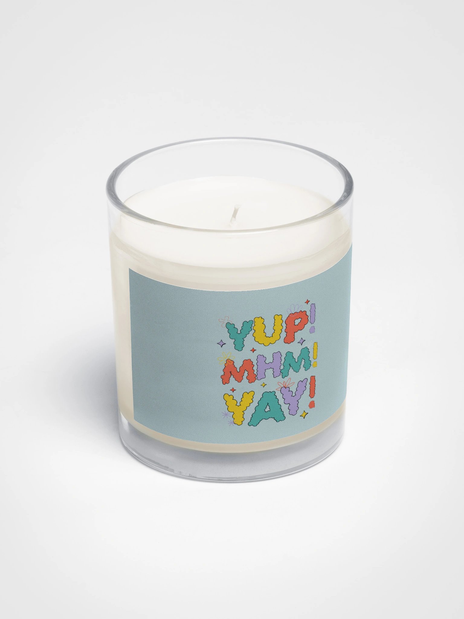 Yup Mhm Yay Unscented Candle product image (2)