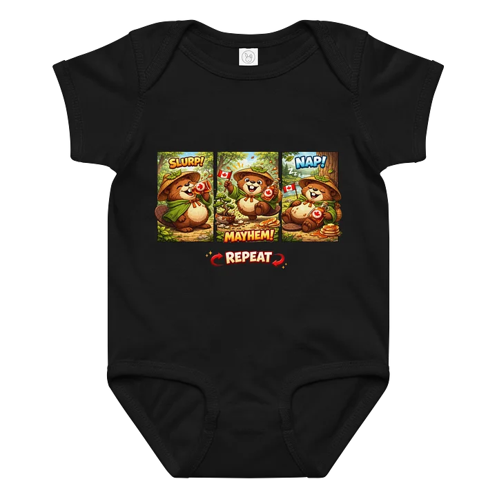 Maple Mayhem CANUKI Baby Bodysuit product image (1)