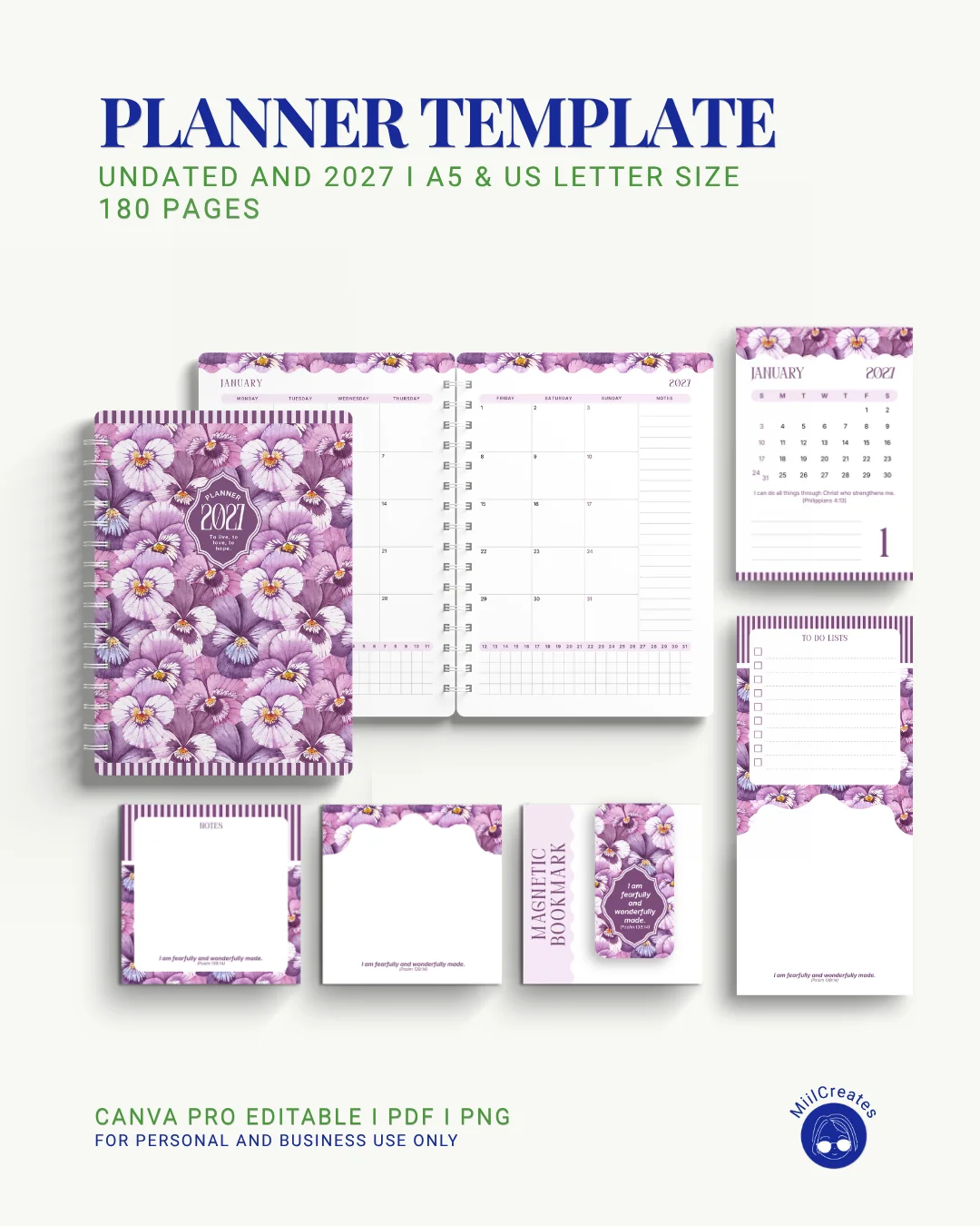 2027 & Undated Planner Template (Bundle) product image (2)