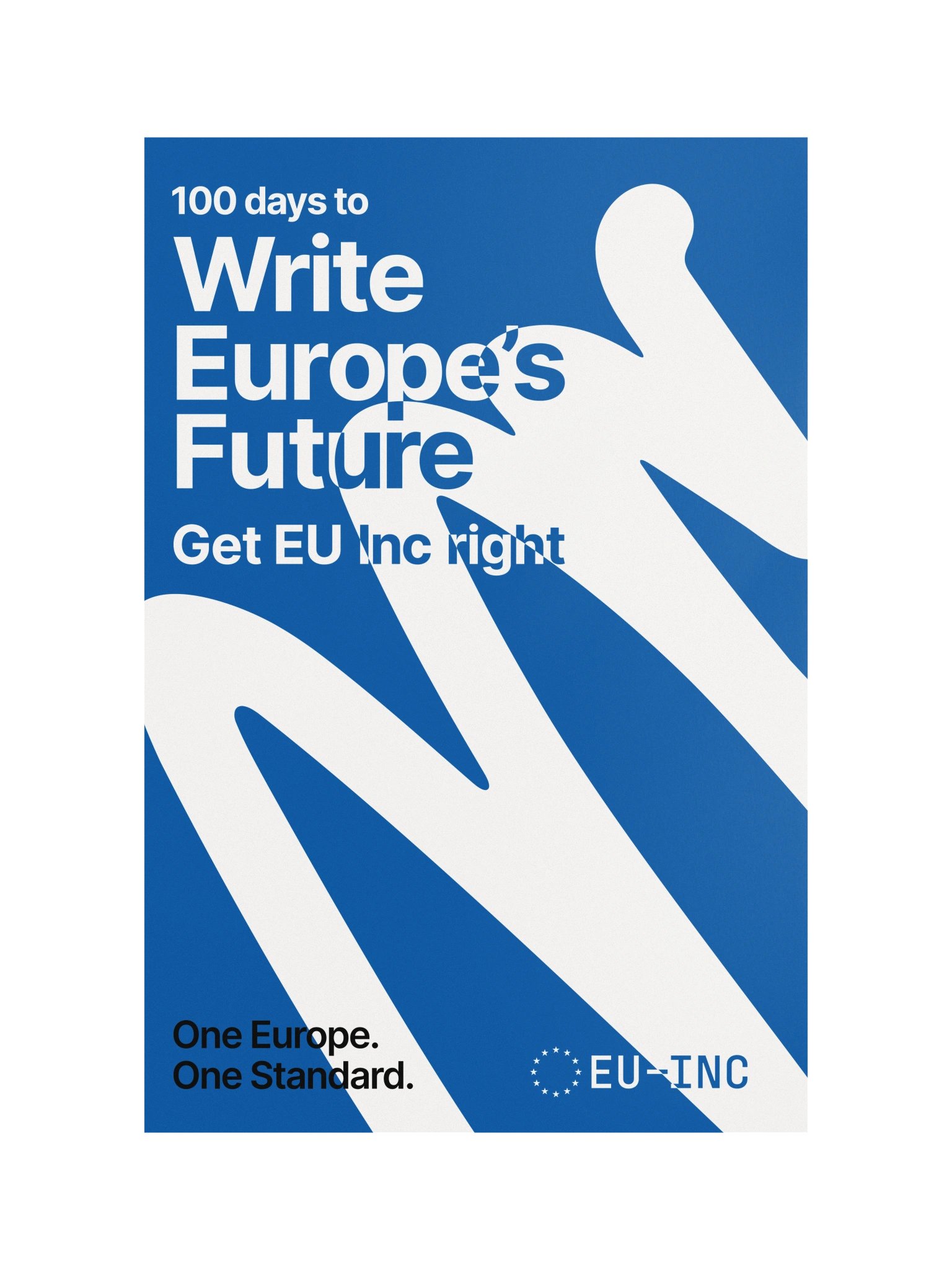 Poster Blue - Write Europe's Future product image (1)