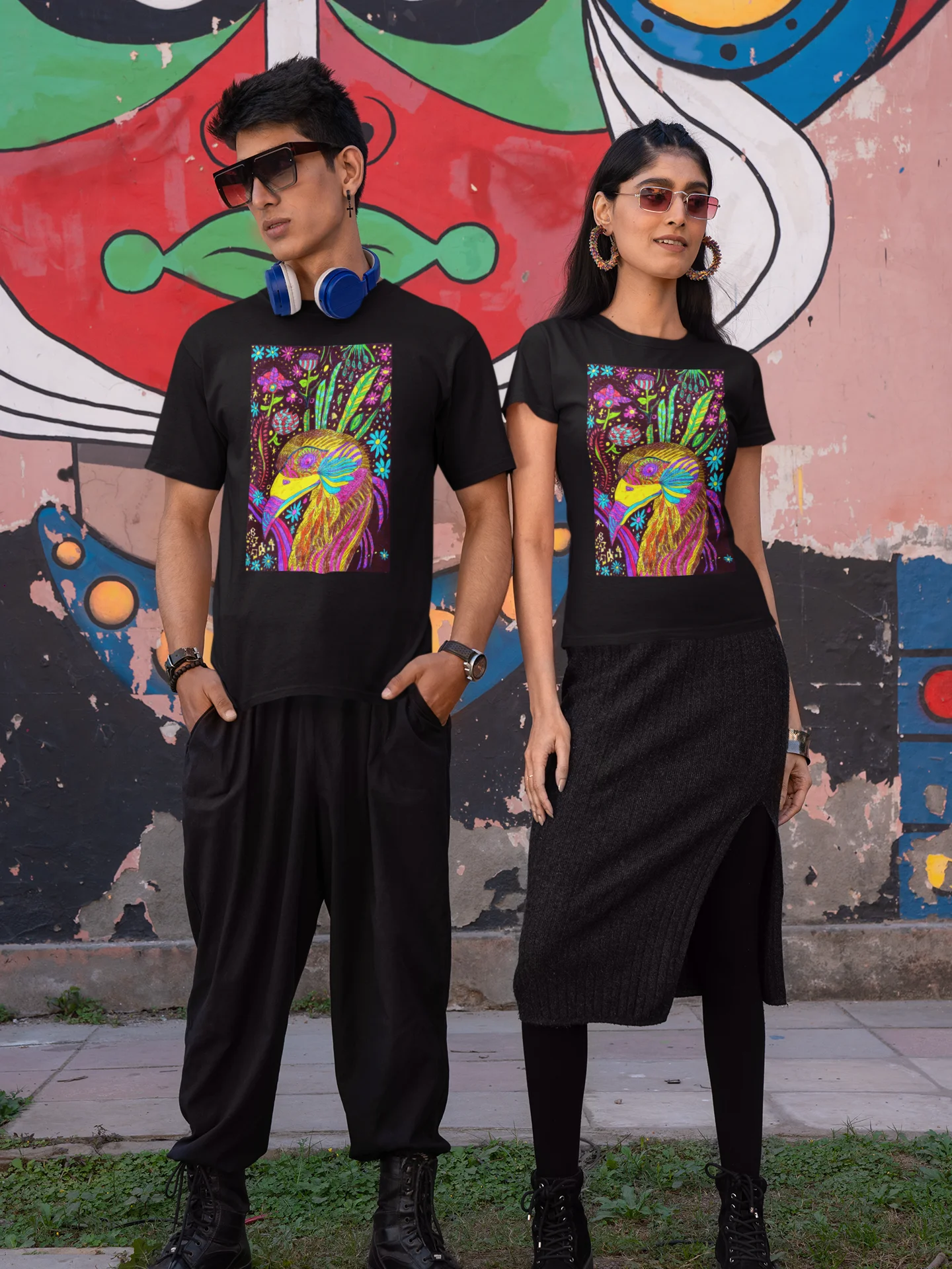 Abstract Psychedelic Bird Unisex T-Shirt product image (5)