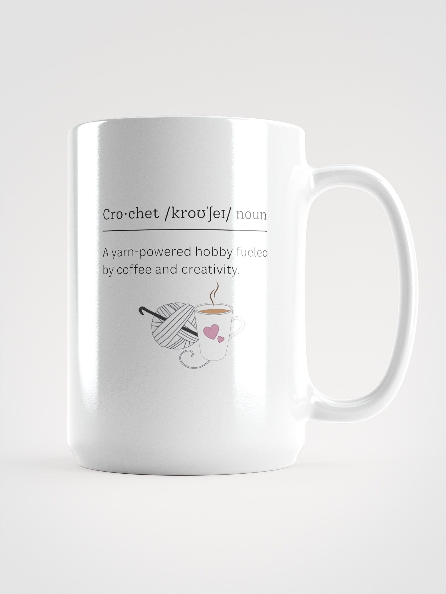 Cozy Crochet Bliss Mug Left Hand User product image (1)