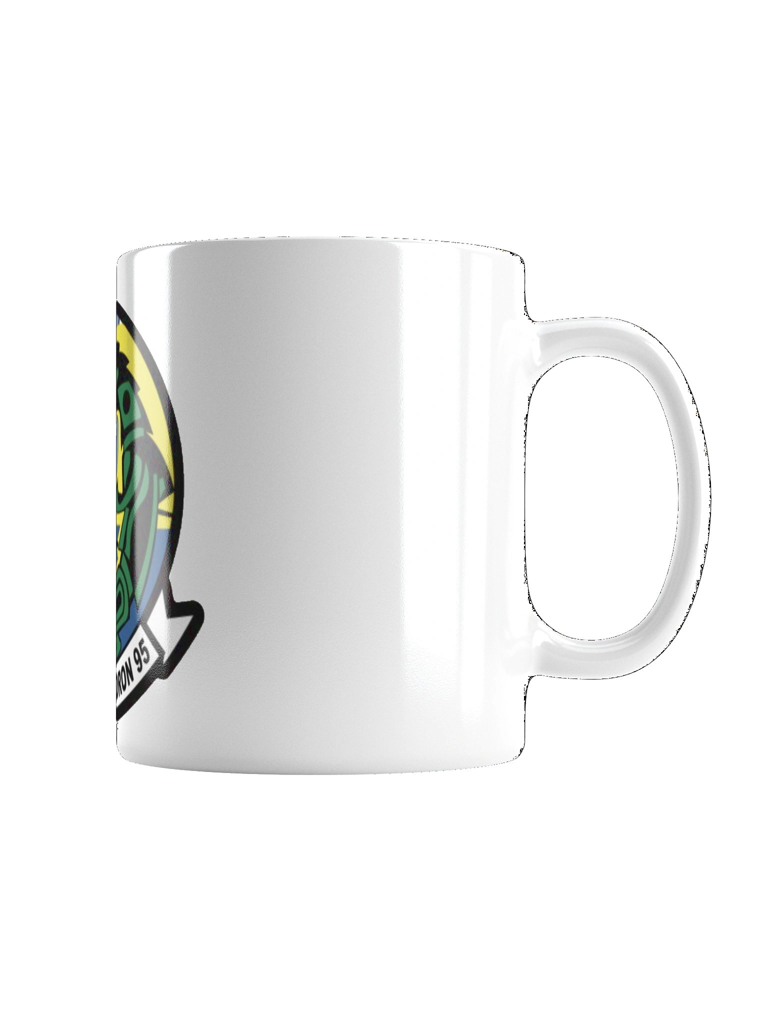 "Green Lizard" White Glossy Mug product image (3)