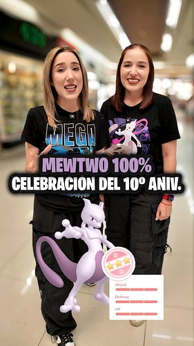 ¡Mewtwo 💯 de la misión Celebración del 10.º aniversario + Lucky Trade de Mewtwo Acorazado! ✨ #PokemonGO #Mewtwo #MewtwoAcoraz...