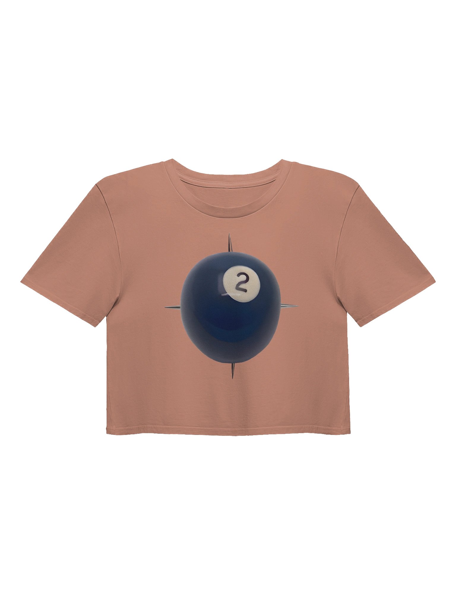 Vintage Number 2 Billiard Ball Crop Top. product image (1)