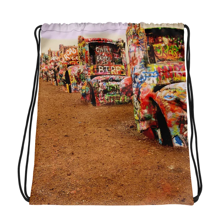 Cadillac Ranch Drawstring Bag product image (1)