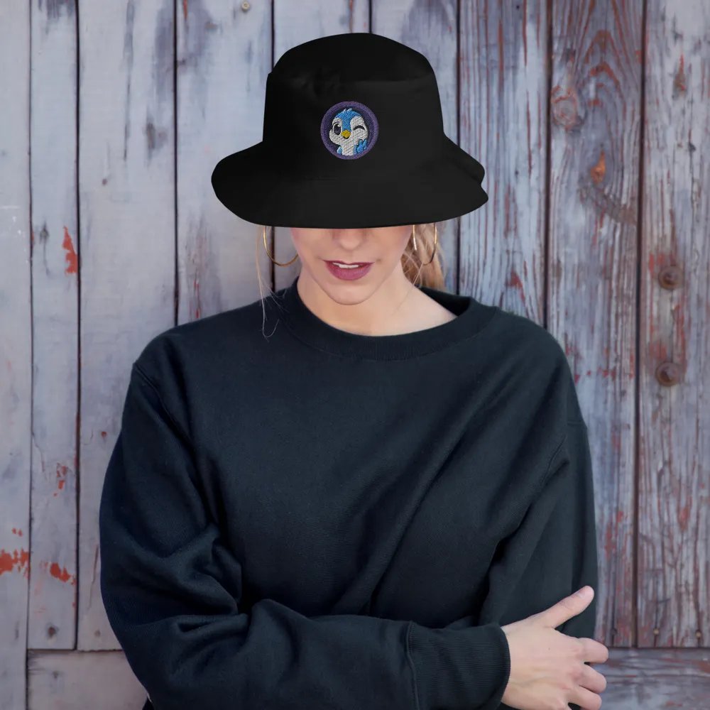 Peace Penguin Embroidered Bucket Hat product image (7)
