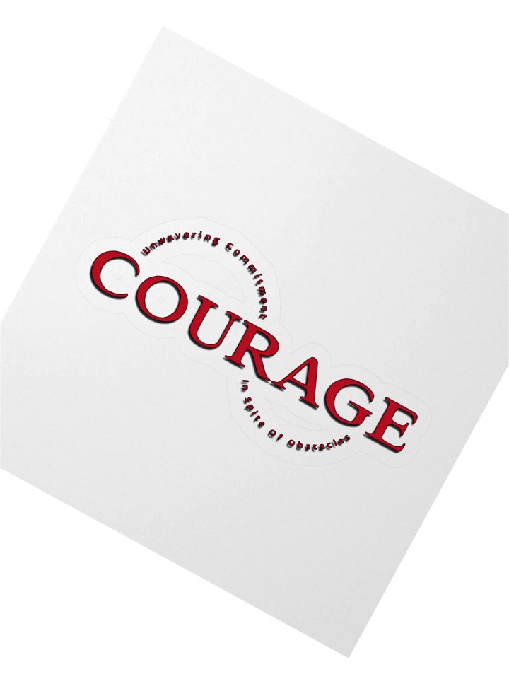 Unwavering Courage Kiss Cut Stickers product image (2)