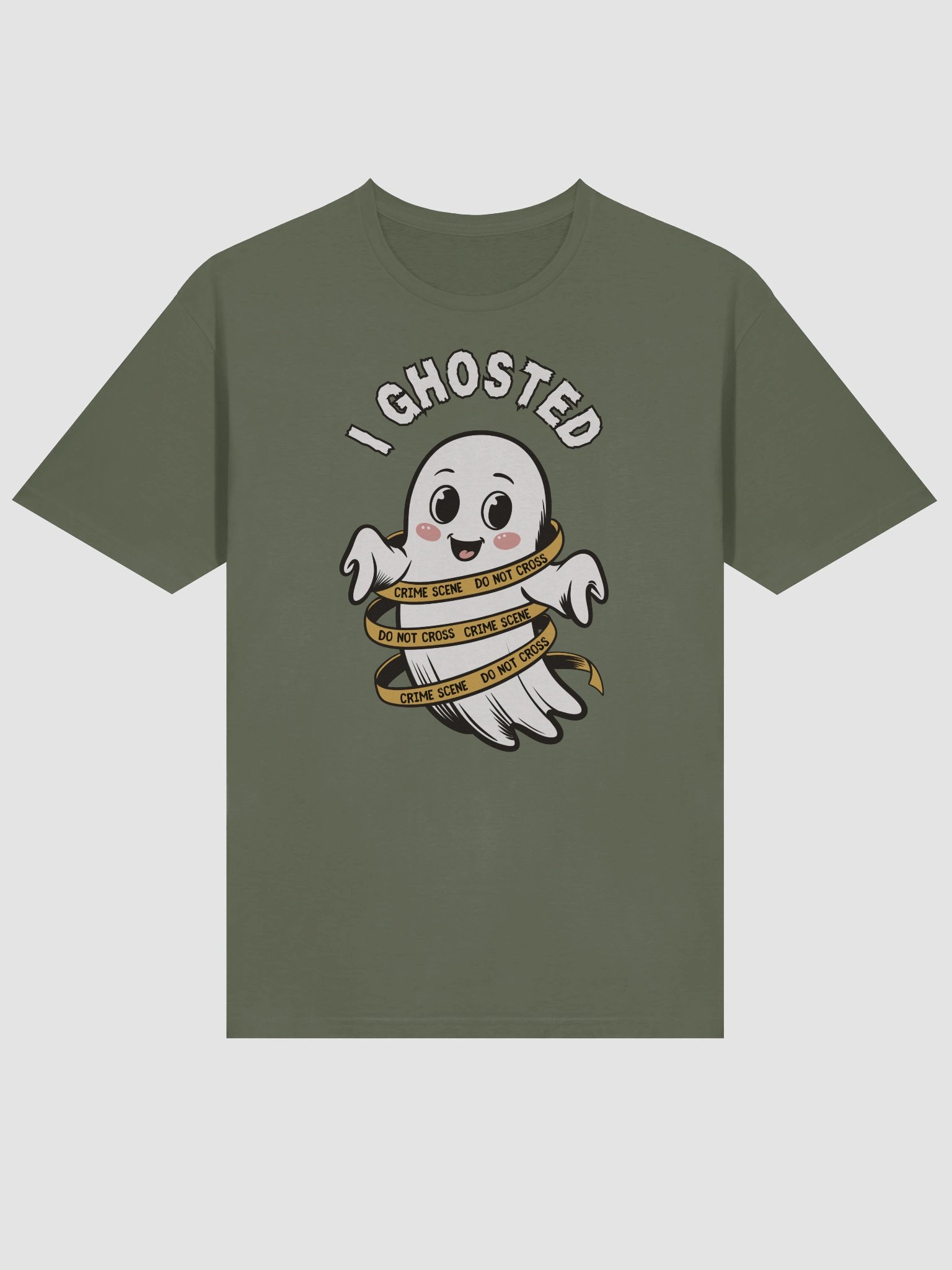 Cute Kawaii Ghost Halloween T-Shirt for True Crime Lovers product image (4)