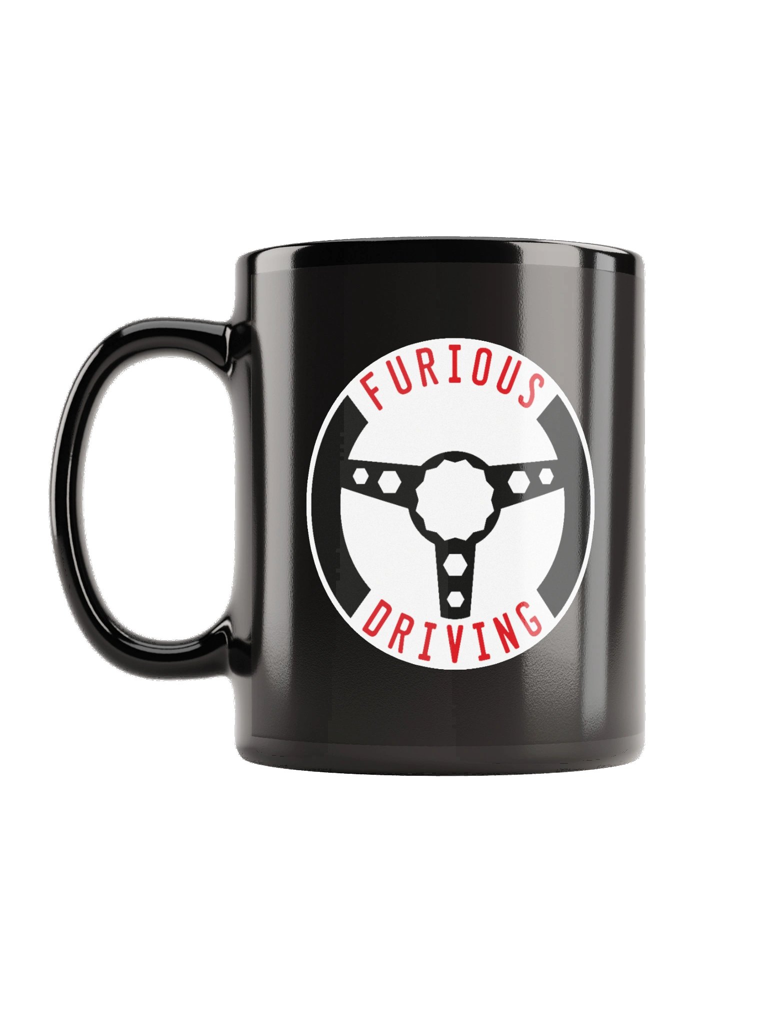 Black Furious Driving logo mug product image (1)
