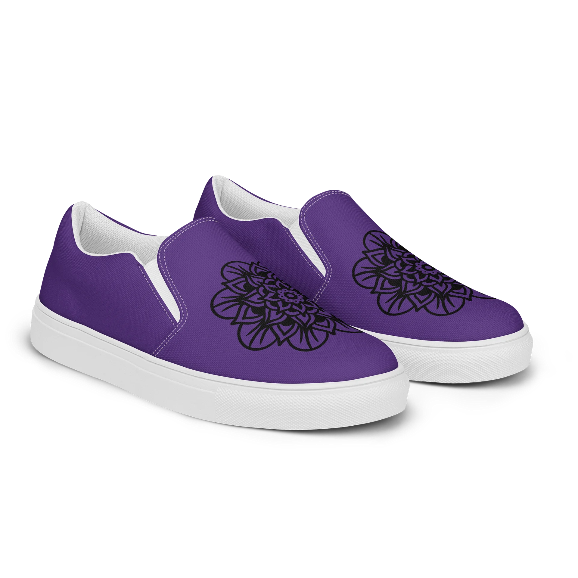 Purple Mandala Slip-On Canvas Shoes product image (2)