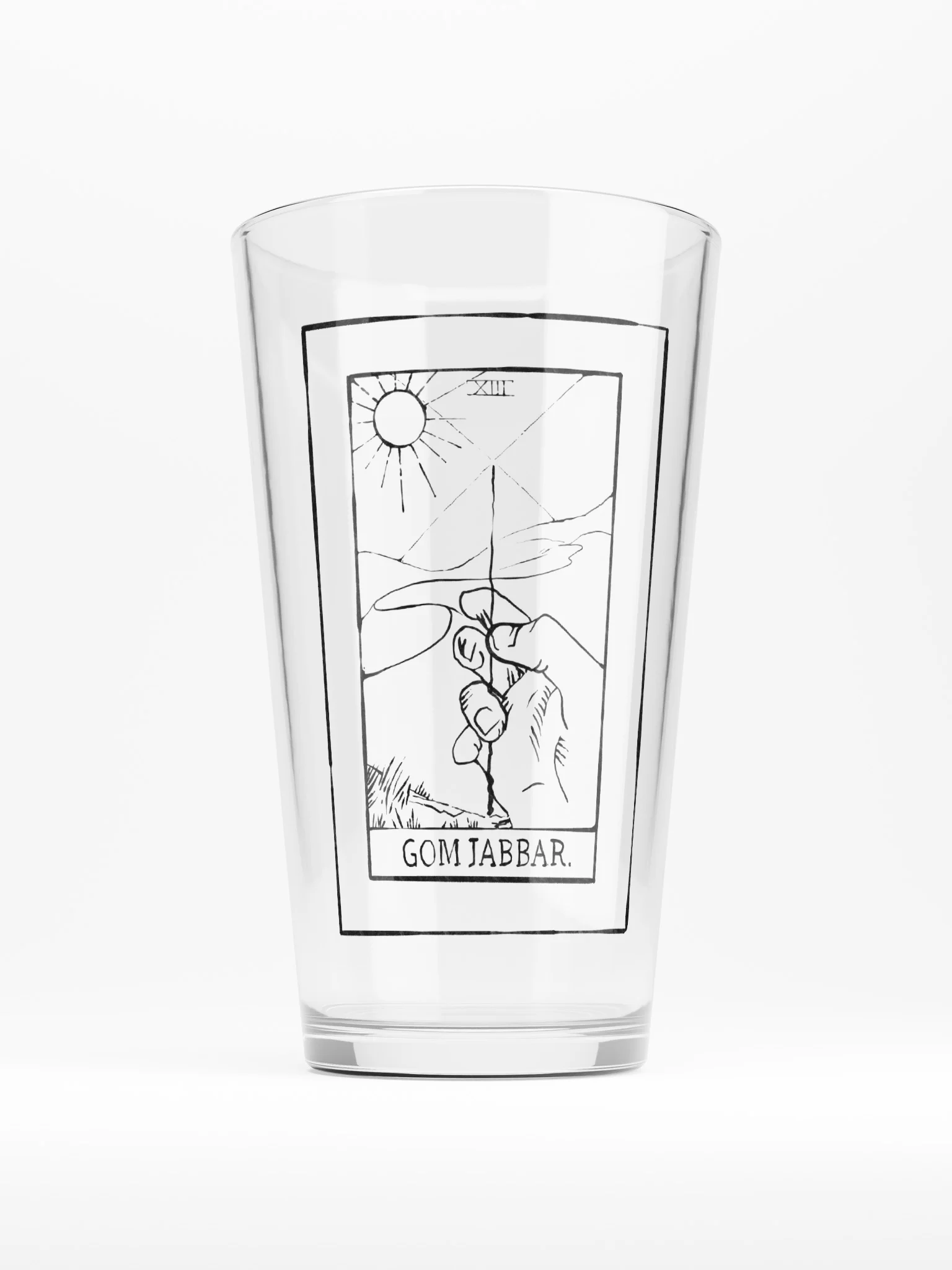 Gom Jabbar Tarot Pint Glass product image (1)