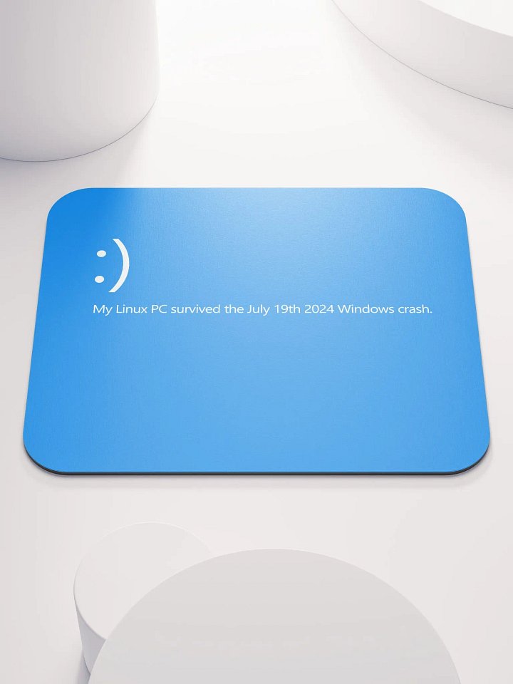 My Linux PC Survived Mouse Pad product image (1)