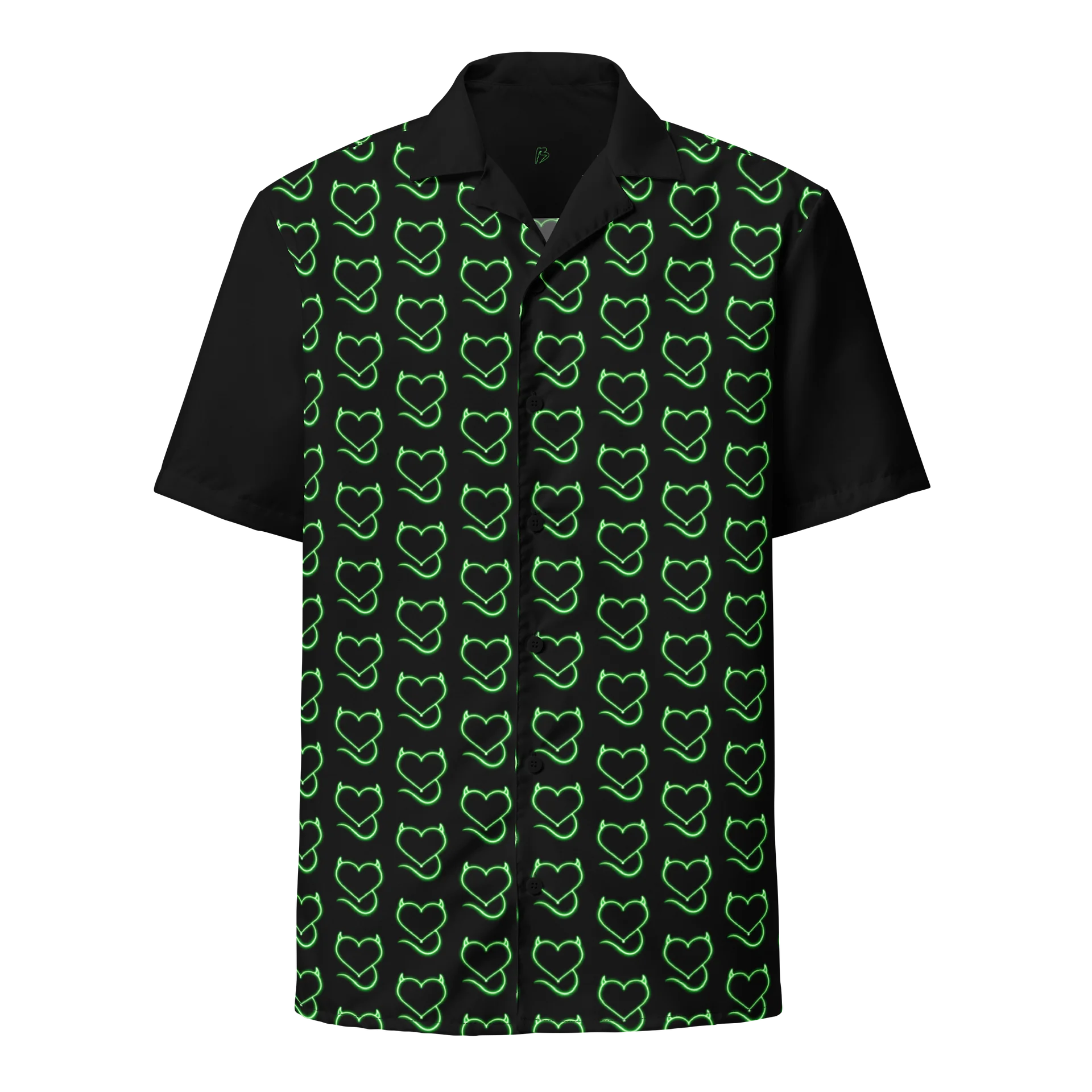 Electric Sin Heart Button Up product image (1)