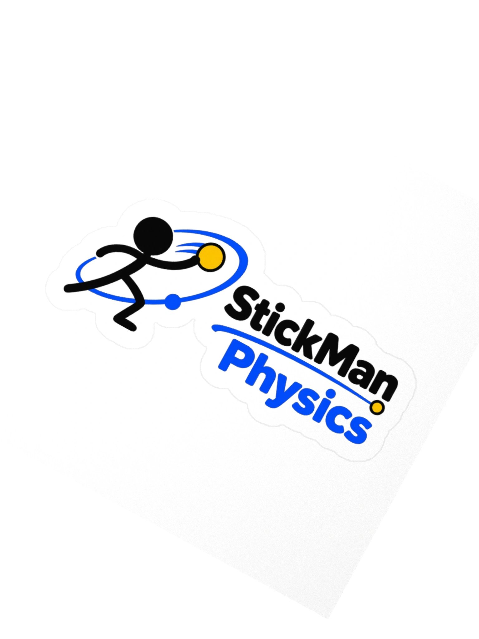 StickMan Physics Motion Logo Sticker product image (7)