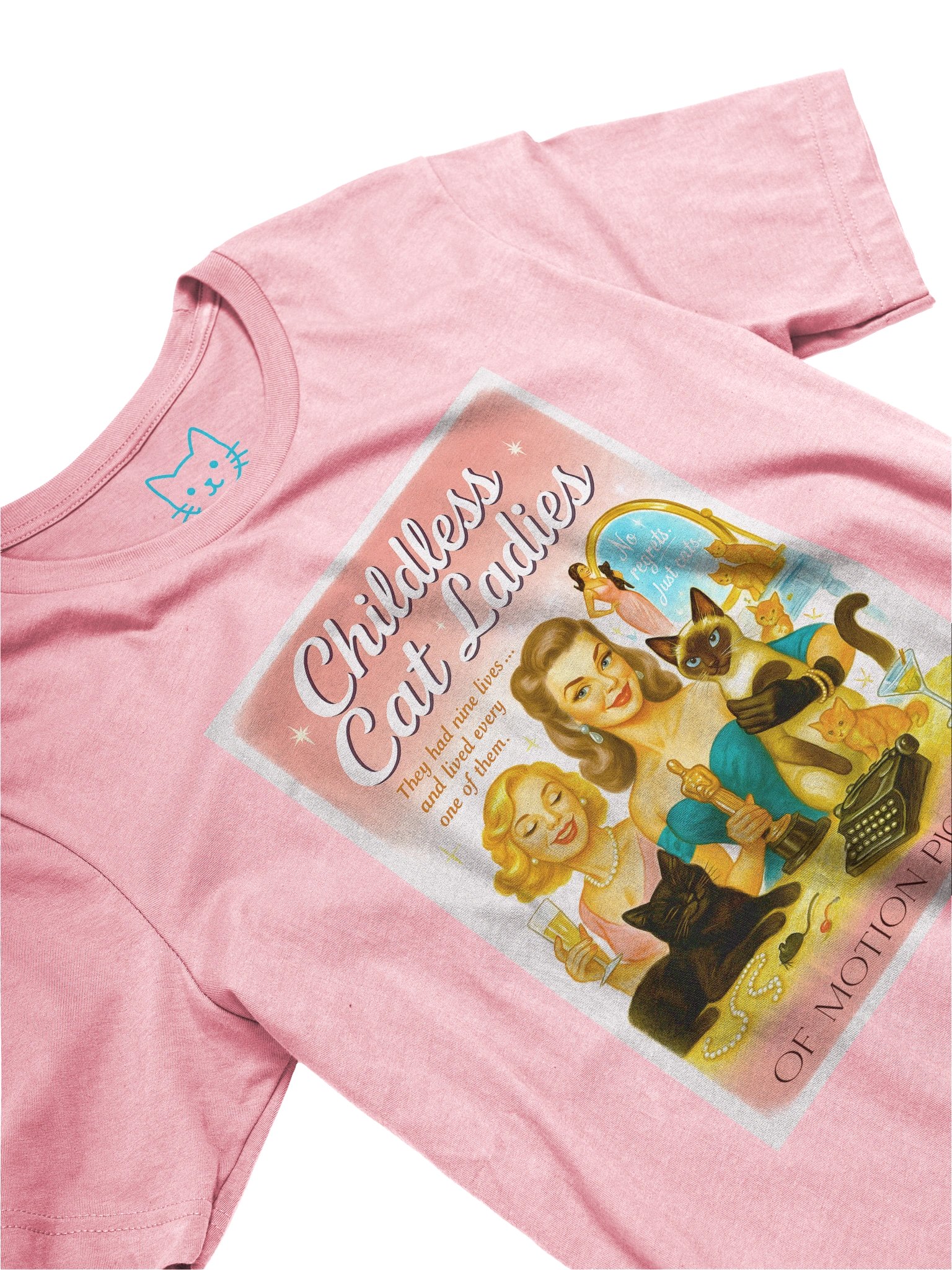 Childless Cat Ladies of Motion Pictures Old Hollywood 1950's Retro Concert Tee Fit Unisex T-Shirt product image (51)