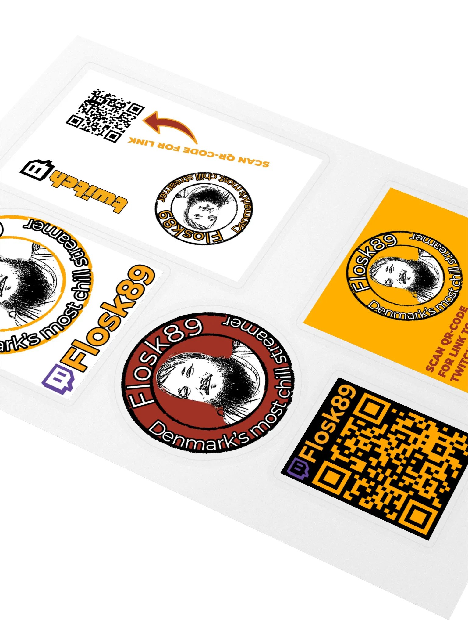 Sticker sheet with logo product image (2)