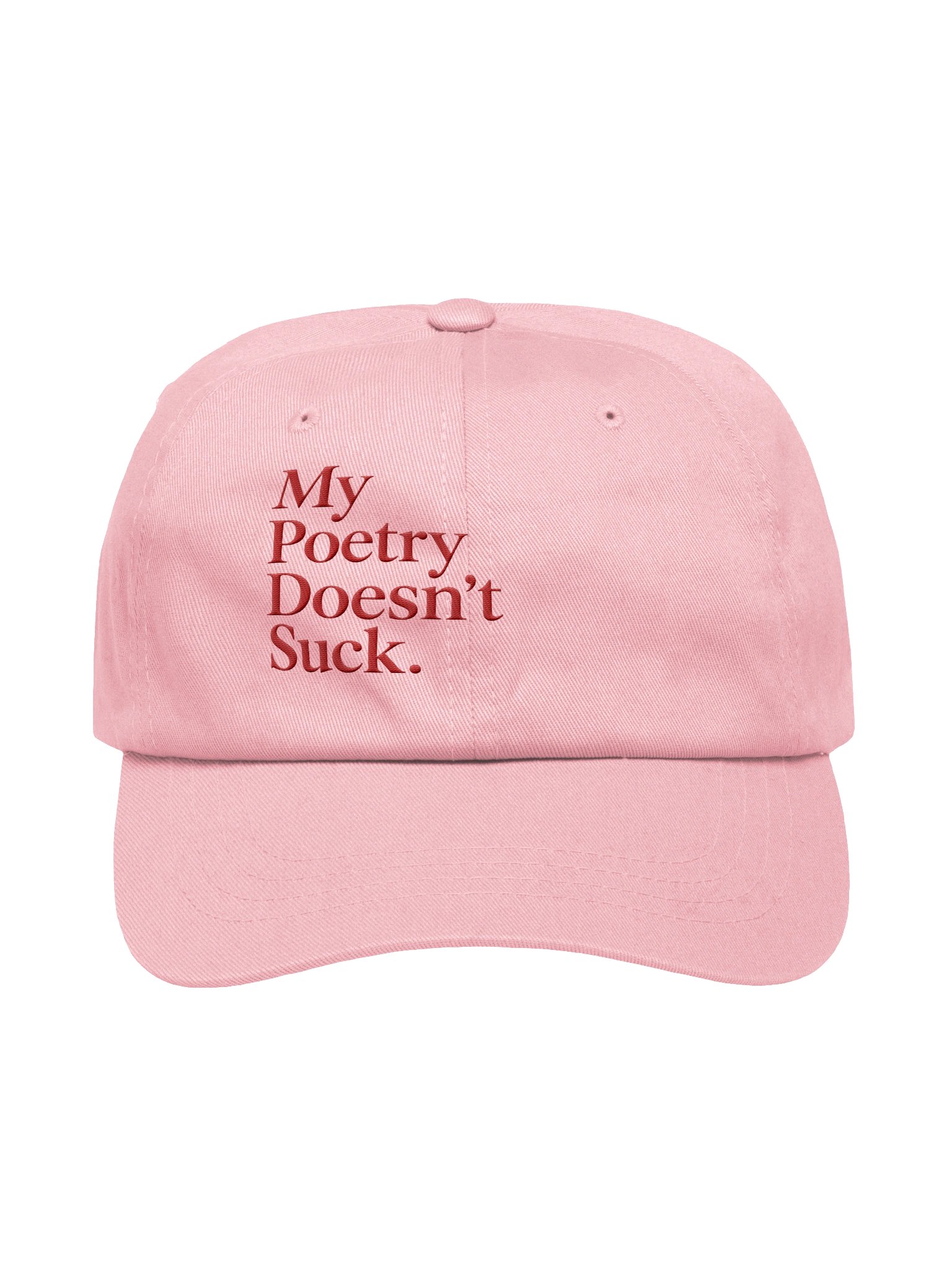 My Poetry Doesn't Suck Dad Hat - Pink/Red product image (1)