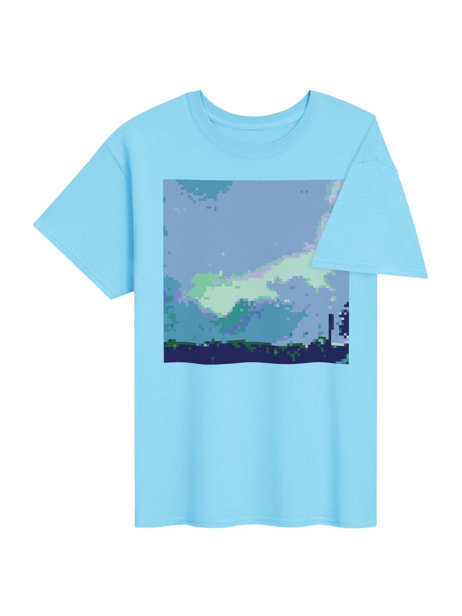 pixel acid sky graphic tee product image (4)