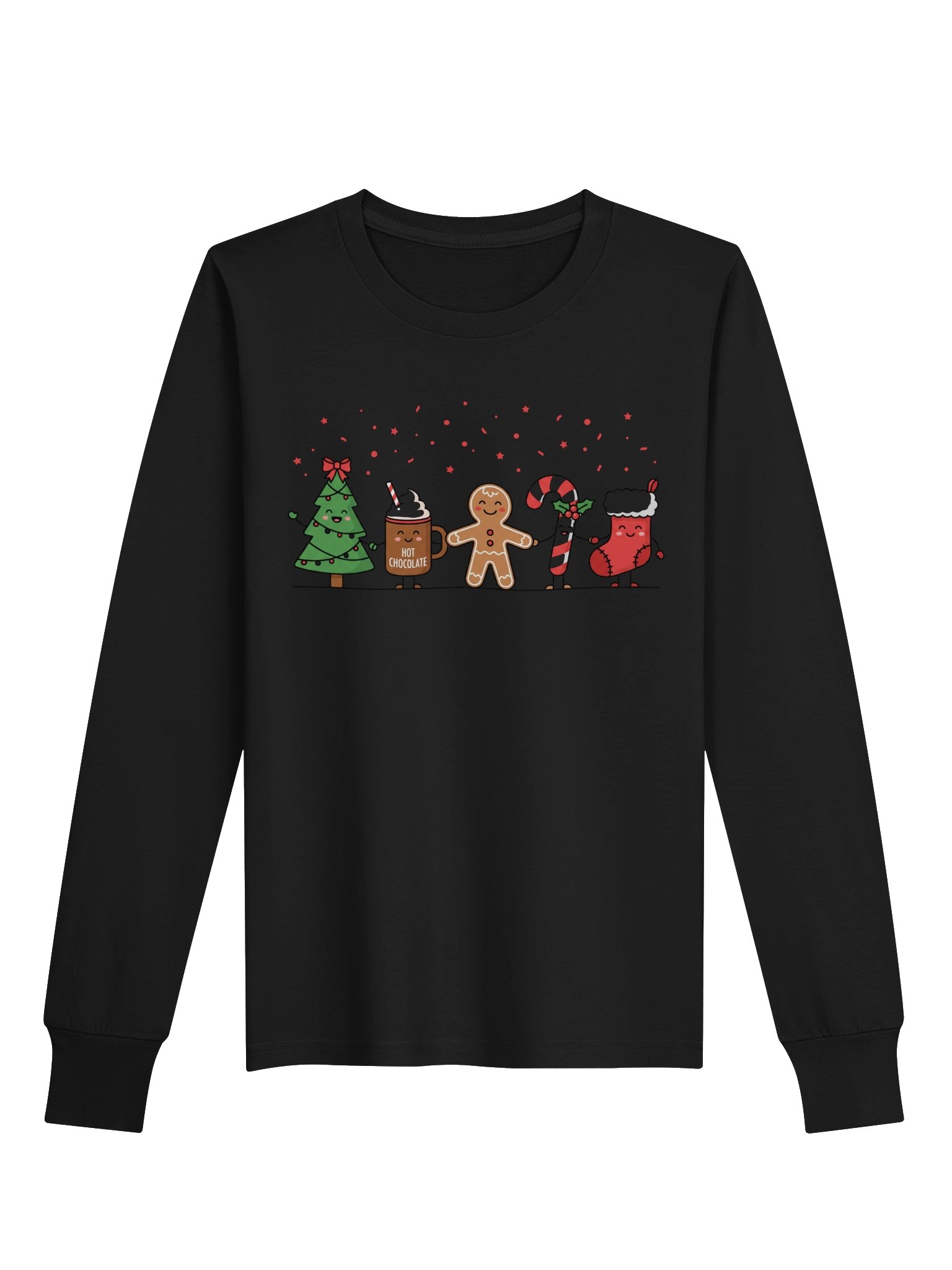 Kids Cute Christmas Characters Sweatshirt product image (2)