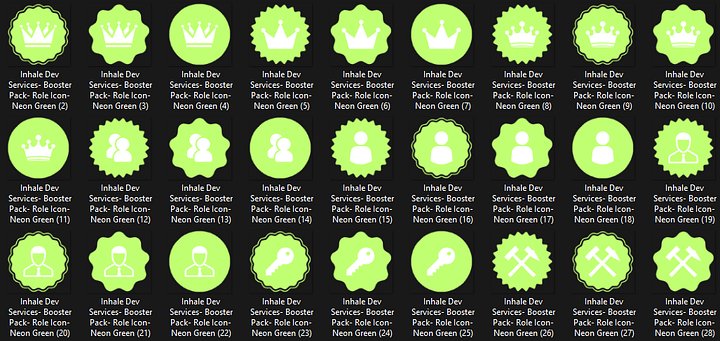 Super Huge GREEN Role Icon Pack product image (1)