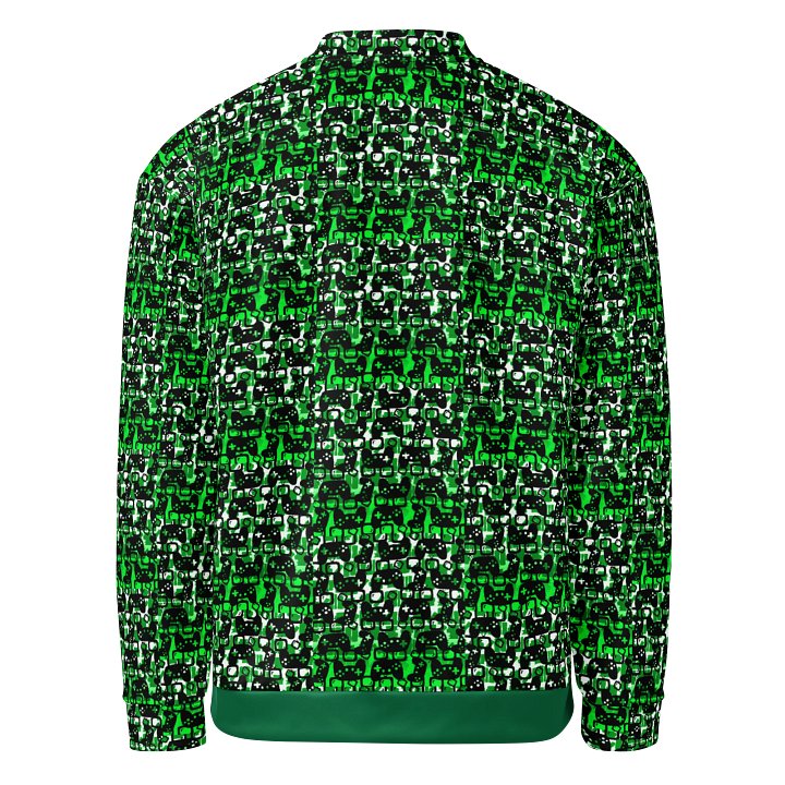 Story Lover Unisex Bomber Jacket (Green and Black) product image (2)