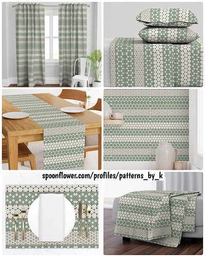 Patchwork Stripes In Taupe And Slate Green
Pattern available as fabric, premium wallpaper and home decor!
Link below & in bio...