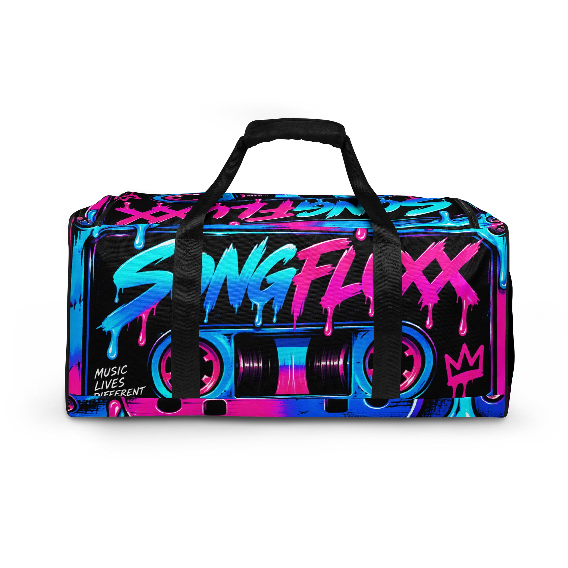 SONGFLUXX Neon Cassette Duffle Bag 4