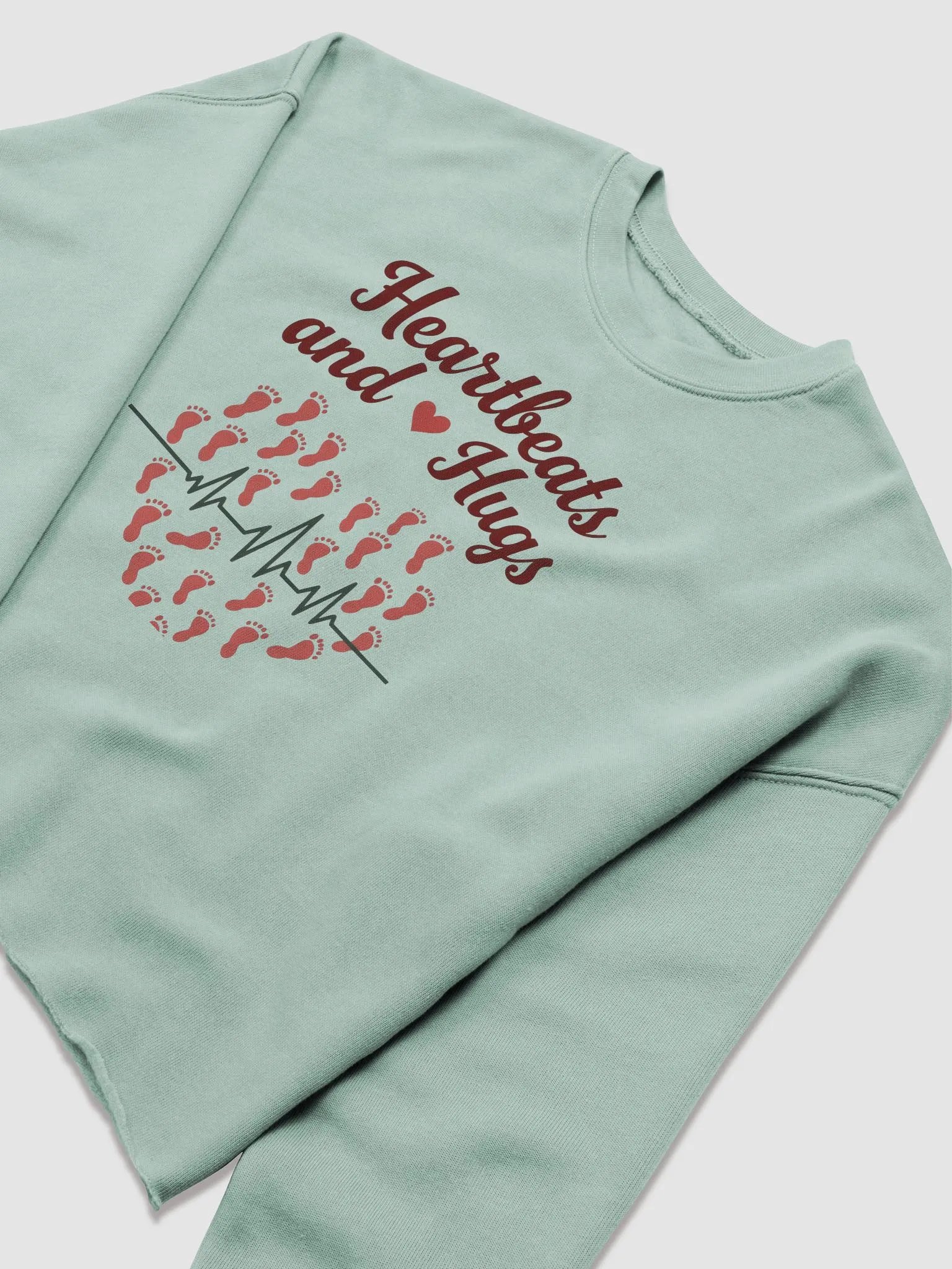 Heartbeat and Hugs Crop Sweatshirt product image (14)