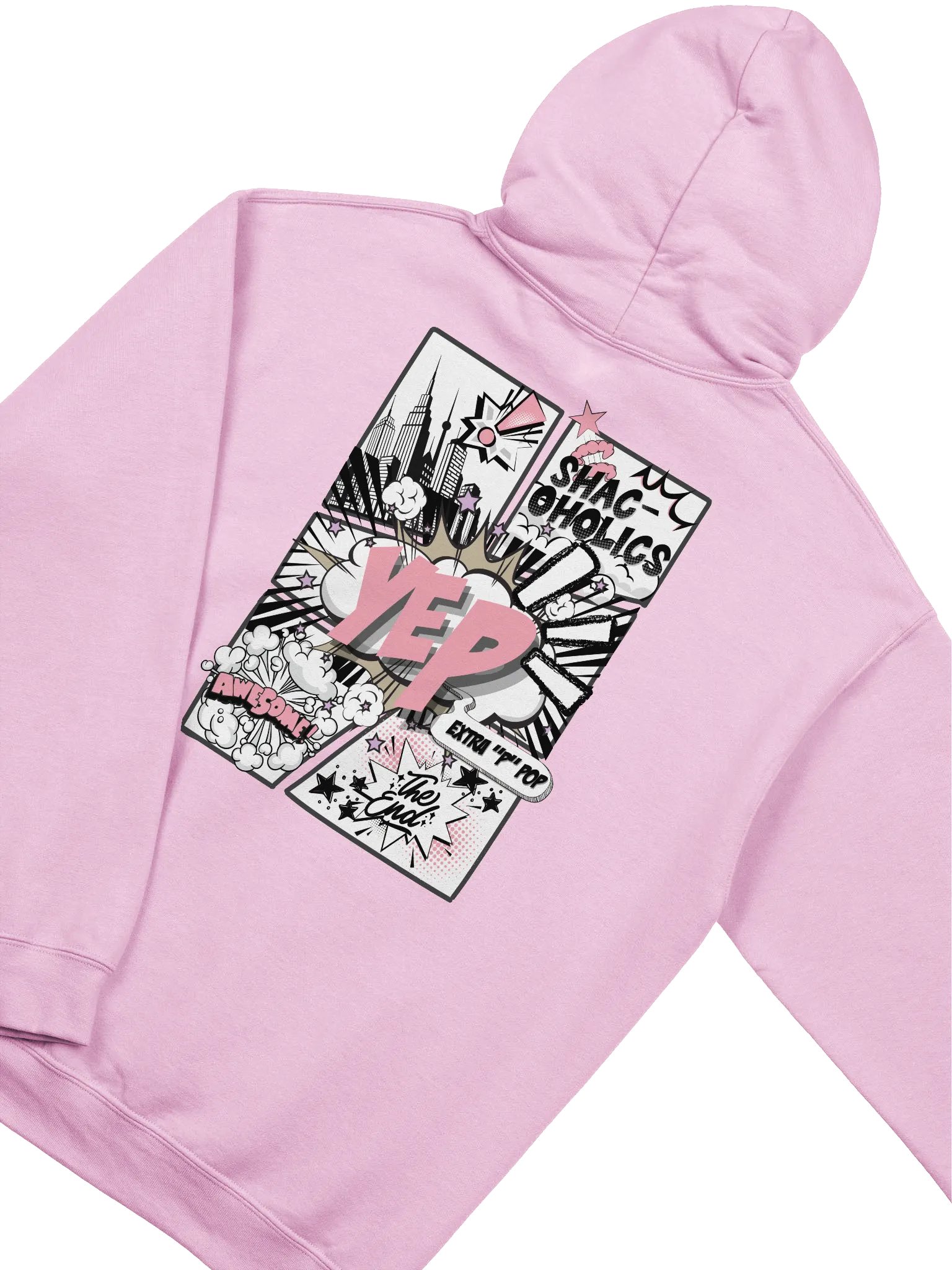 Explosive Pink YeP Shac-oholics Hoodie product image (48)