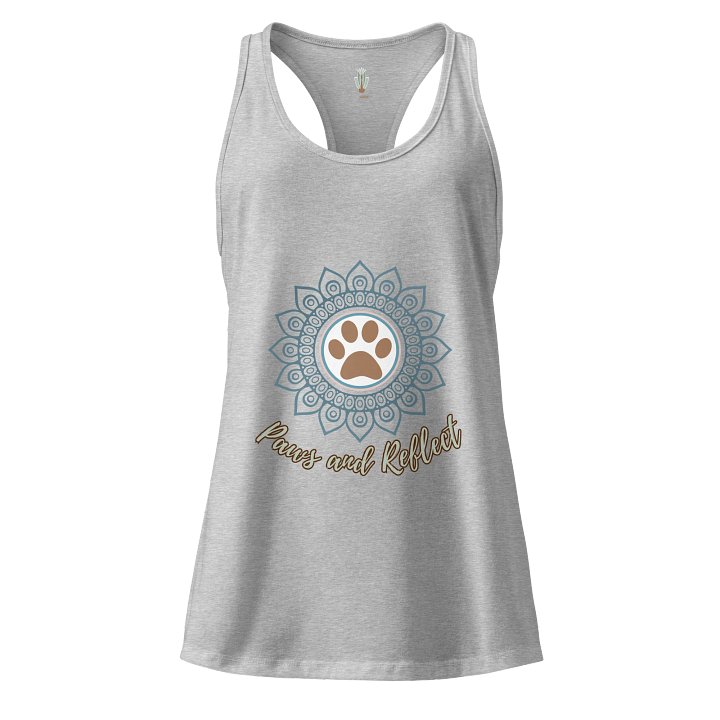 Paws and Reflect Mandala Paw Print Women's Racerback Tank product image (1)