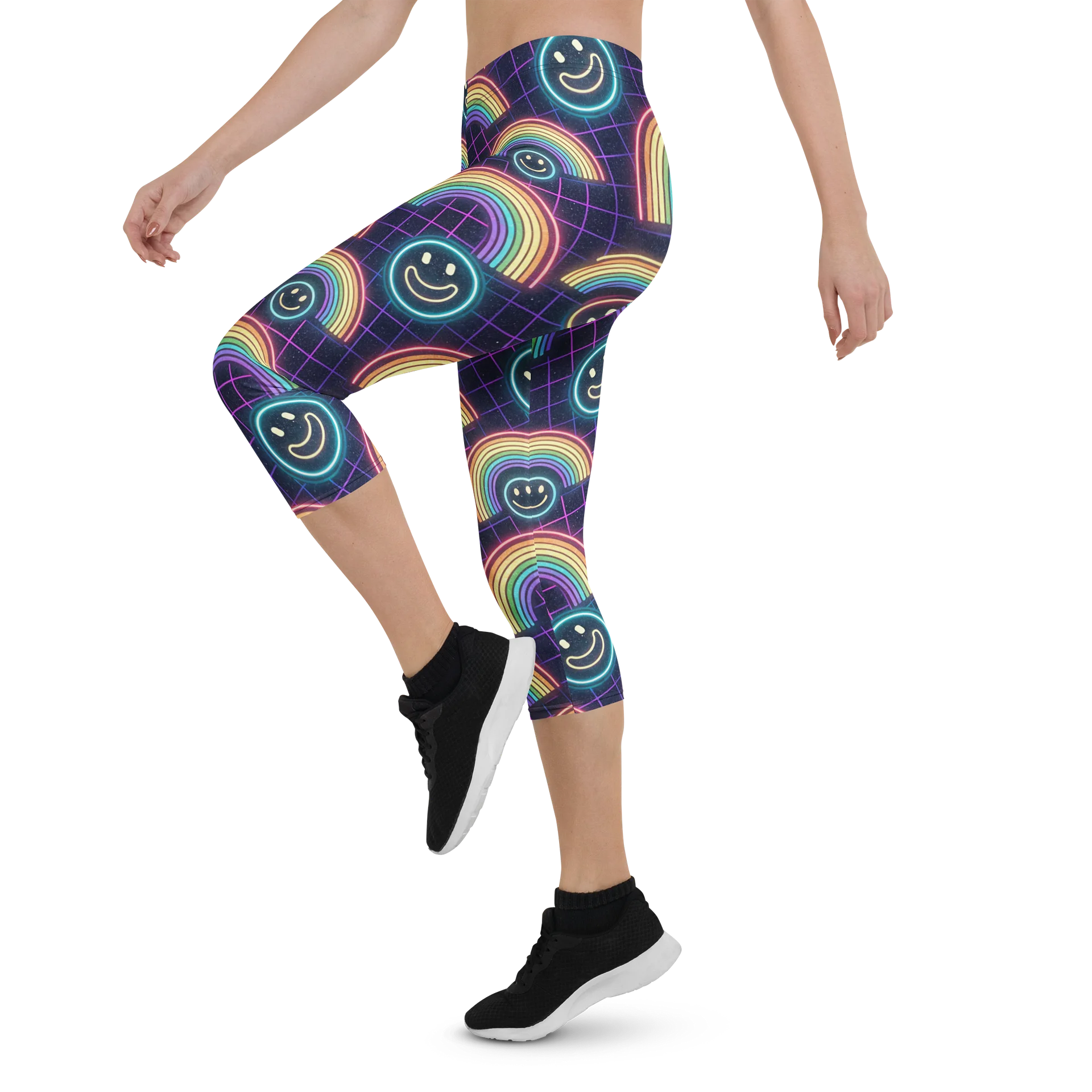 Rainbow Smile Capri Leggings product image (4)