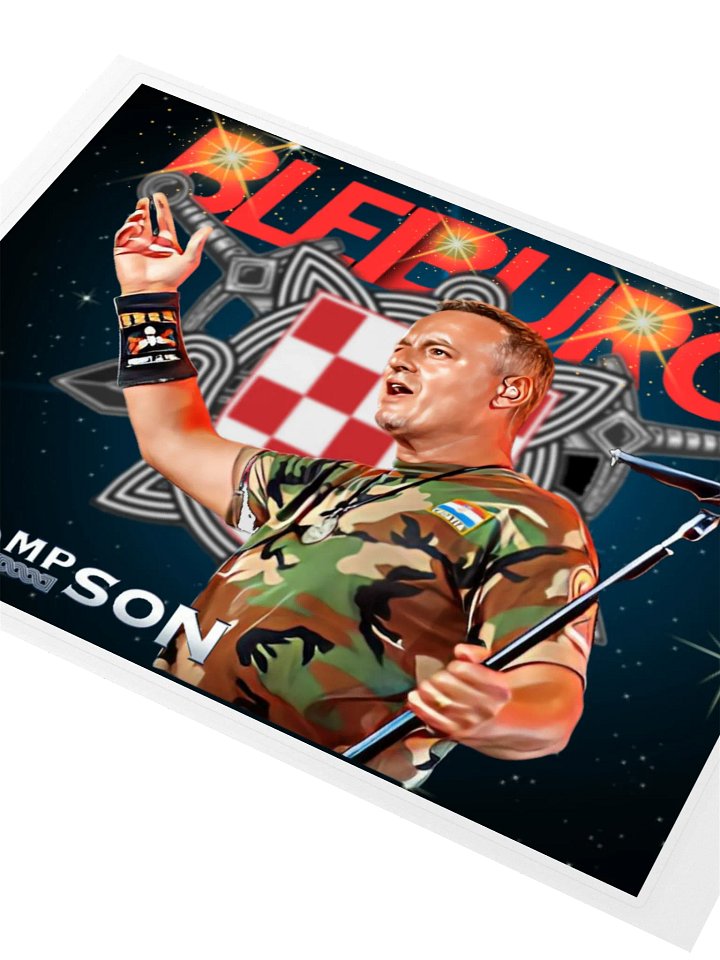 Patriotic Camo Mic Sticker Sheet product image (2)