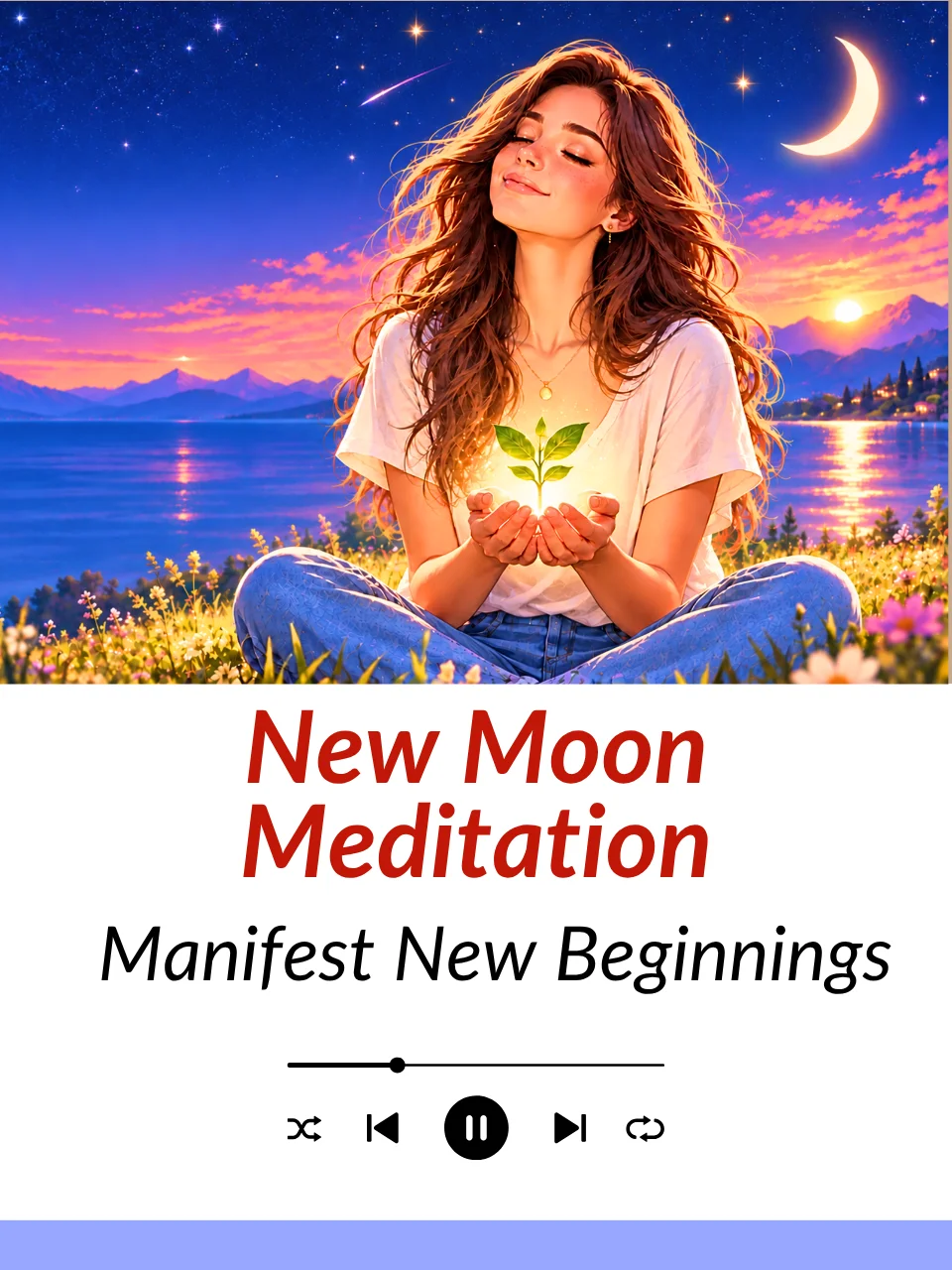 New Moon Meditation — Reset Your Energy & Set Intentions | MP3 Download product image (1)