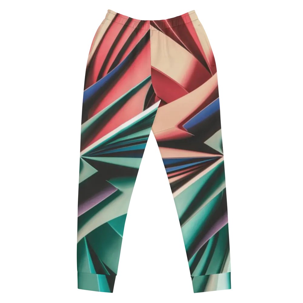 Abstract Geometric Women's Joggers in Vibrant Colors (XS-3XL) product image (10)