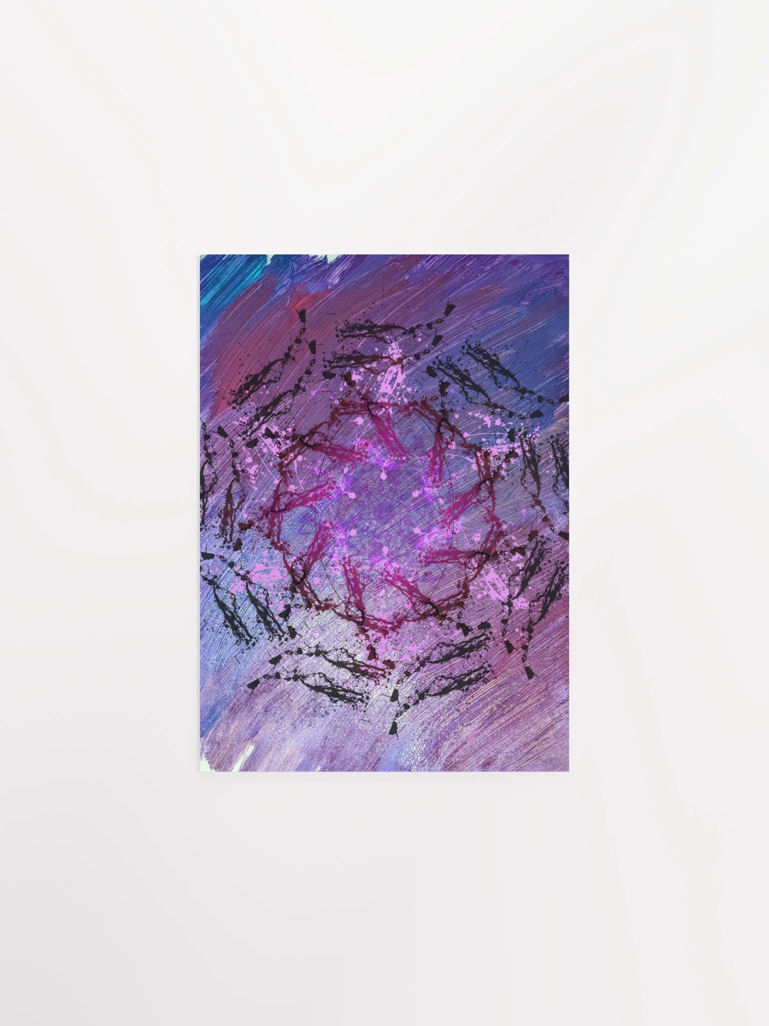 Violet Singularity Abstract Poster product image (1)