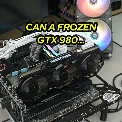 Old GPU. Freezer. Faster.

I took a GTX 980, overclocked it, modded the BIOS for more voltage, then hooked it up to a freezer...